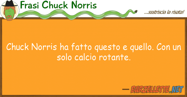 Frasi Chuck Norris chuck norris ha fatto quello.