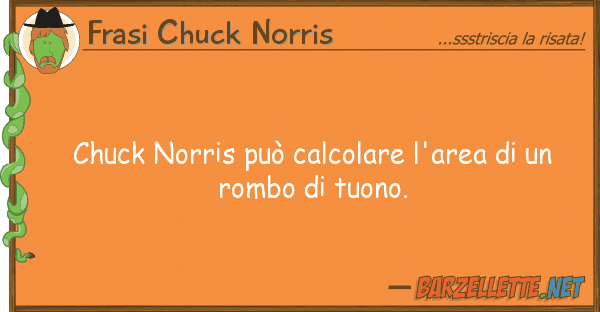 Frasi Chuck Norris chuck norris può calcolare l'area