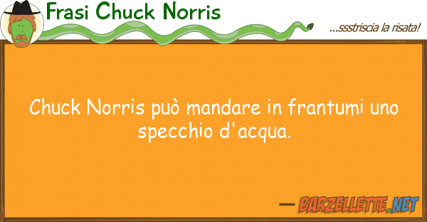 Frasi Chuck Norris chuck norris può mandare frantumi