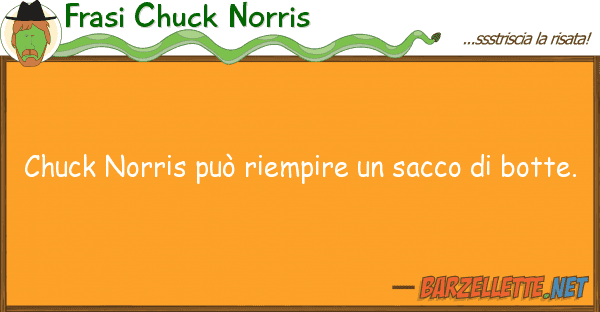 Frasi Chuck Norris chuck norris può riempire sacco b