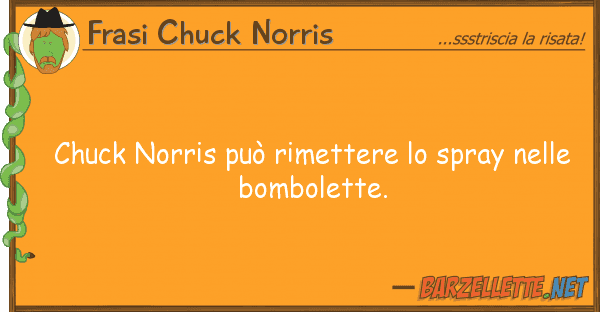 Frasi Chuck Norris chuck norris può rimettere spray