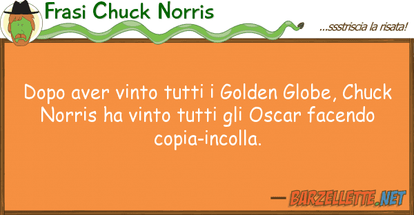 Frasi Chuck Norris dopo aver vinto golden globe, ch
