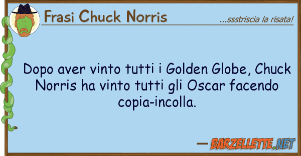 Frasi Chuck Norris dopo aver vinto golden globe, ch