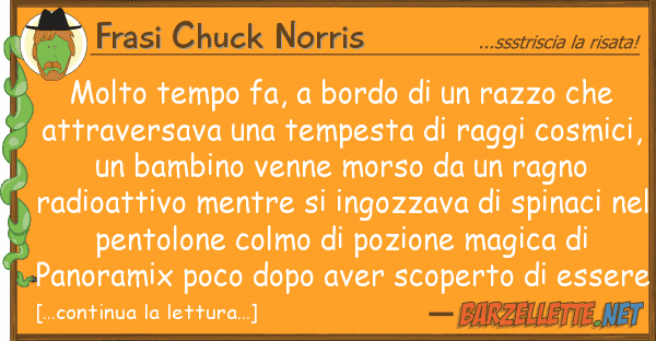 Frasi Chuck Norris molto tempo fa, bordo razzo