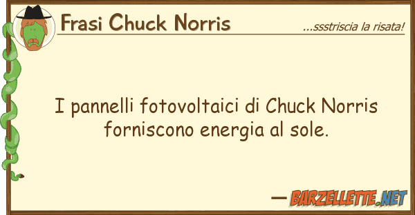 Frasi Chuck Norris pannelli fotovoltaici chuck norris