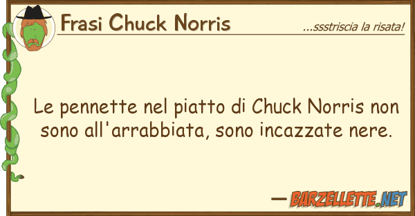 Frasi Chuck Norris pennette piatto chuck norris n