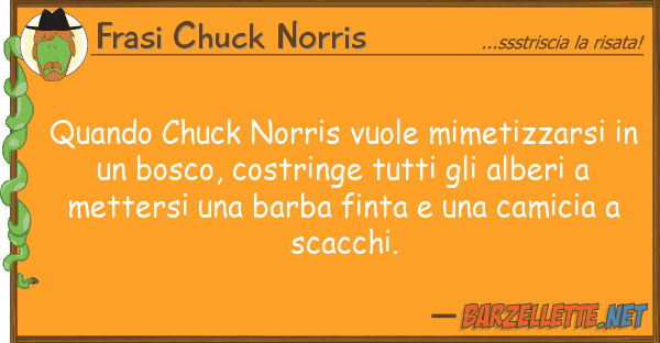 Frasi Chuck Norris quando chuck norris vuole mimetizzarsi