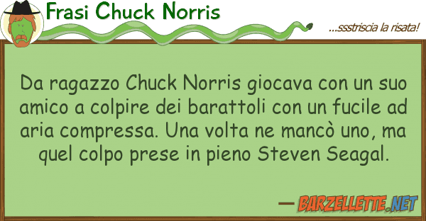 Frasi Chuck Norris ragazzo chuck norris giocava s