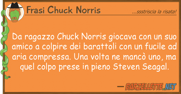 Frasi Chuck Norris ragazzo chuck norris giocava s