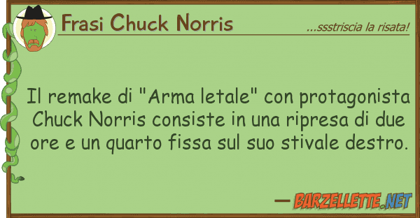 Frasi Chuck Norris remake "arma letale" protagoni