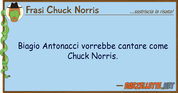 Frasi Chuck Norris biagio antonacci vorrebbe cantare