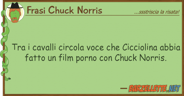 Frasi Chuck Norris cavalli circola voce cicciolin