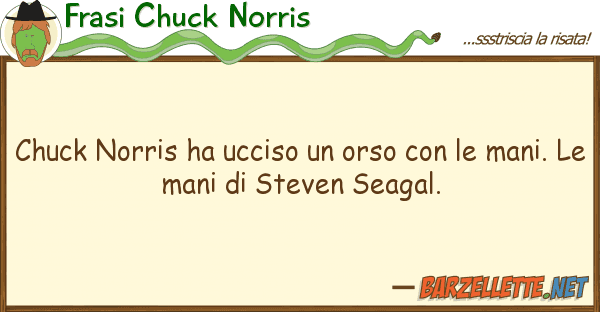 Frasi Chuck Norris chuck norris ha ucciso orso