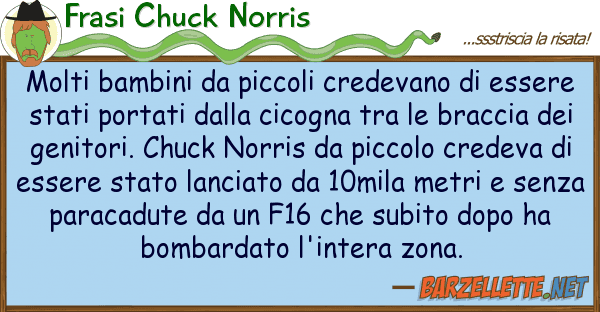 Frasi Chuck Norris molti bambini piccoli credevano es