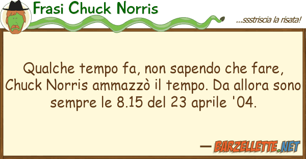 Frasi Chuck Norris qualche tempo fa, sapendo fare,