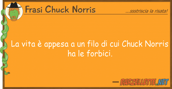 Frasi Chuck Norris vita è appesa filo chuck