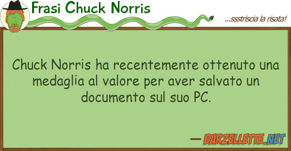 Frasi Chuck Norris chuck norris ha recentemente ottenuto