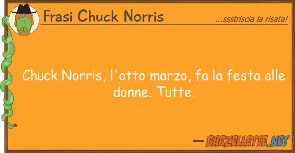 Frasi Chuck Norris chuck norris, l'otto marzo, fa festa