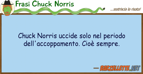 Frasi Chuck Norris chuck norris uccide solo periodo