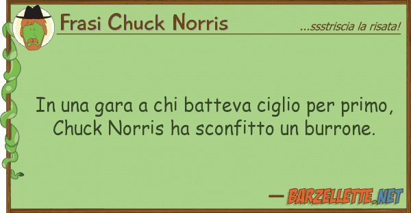 Frasi Chuck Norris gara batteva ciglio pri