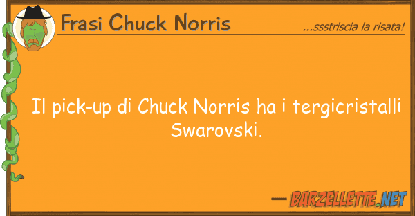 Frasi Chuck Norris pick-up chuck norris ha tergicri