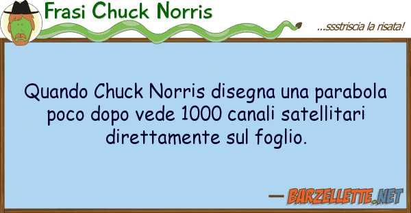Frasi Chuck Norris quando chuck norris disegna parabola