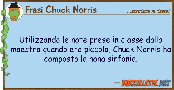 Frasi Chuck Norris utilizzando note prese classe
