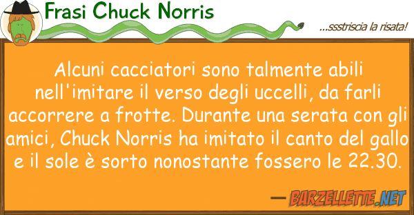 Frasi Chuck Norris alcuni cacciatori sono talmente abili