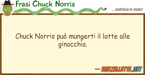 Frasi Chuck Norris chuck norris può mungerti latte