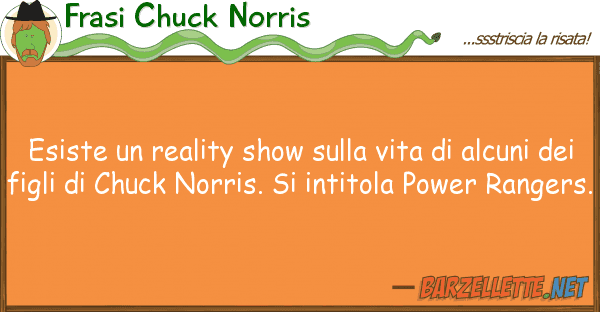 Frasi Chuck Norris esiste reality show vita alc