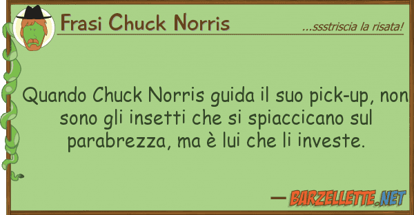 Frasi Chuck Norris quando chuck norris guida pick-up
