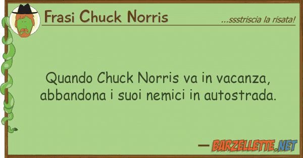 Frasi Chuck Norris quando chuck norris va vacanza, abban