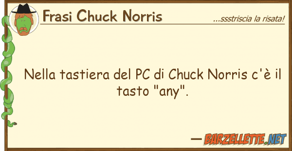 Frasi Chuck Norris tastiera pc chuck norris c'