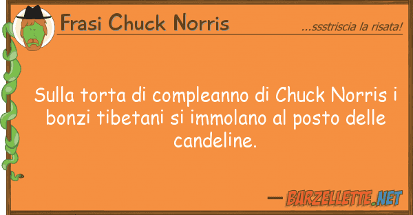 Frasi Chuck Norris torta compleanno chuck norri