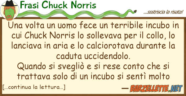 Frasi Chuck Norris volta uomo fece terribile incu