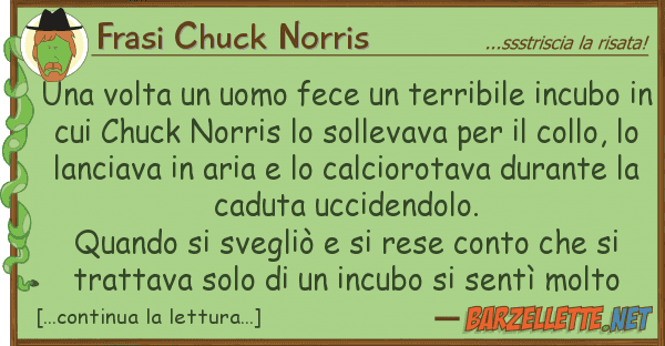 Frasi Chuck Norris volta uomo fece terribile incu