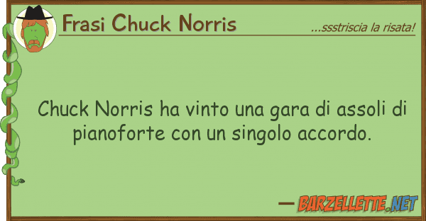 Frasi Chuck Norris chuck norris ha vinto gara assoli