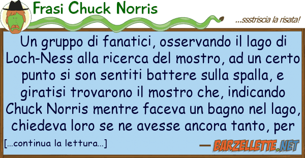 Frasi Chuck Norris gruppo fanatici, osservando lag