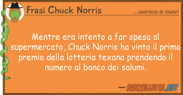 Frasi Chuck Norris mentre era intento far spesa superm