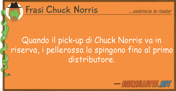 Frasi Chuck Norris quando pick-up chuck norris va