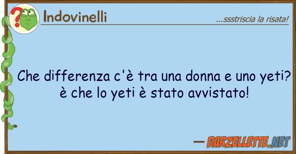 Indovinelli differenza c'è donna