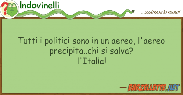 Indovinelli politici sono aereo, l'aer