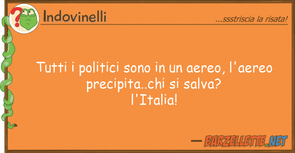 Indovinelli politici sono aereo, l'aer