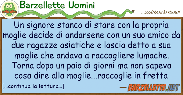 Barzellette Uomini signore stanco stare propri