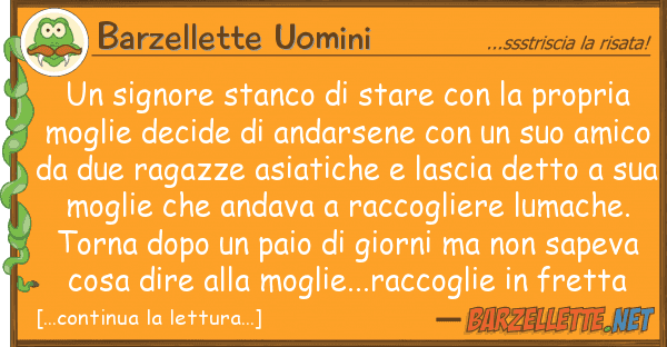Barzellette Uomini signore stanco stare propri
