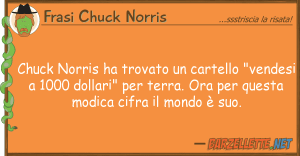 Frasi Chuck Norris chuck norris ha trovato cartello "ven
