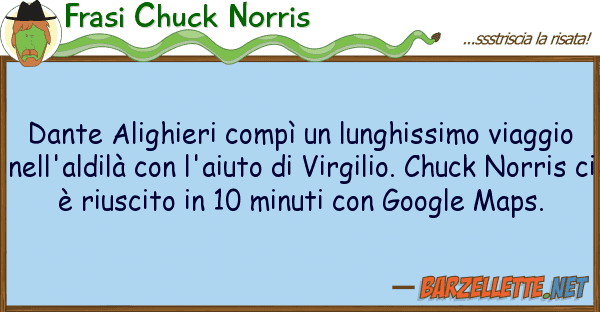 Frasi Chuck Norris dante alighieri compì lunghissimo