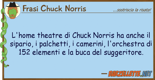 Frasi Chuck Norris l'home theatre chuck norris ha