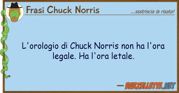 Frasi Chuck Norris l'orologio chuck norris ha l'ora