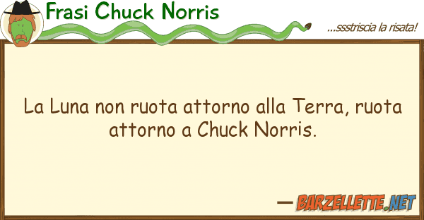Frasi Chuck Norris luna ruota attorno terra, ru